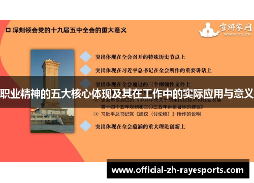 职业精神的五大核心体现及其在工作中的实际应用与意义 职业精神的五大核心体现及其在工作中的实际应用与意义